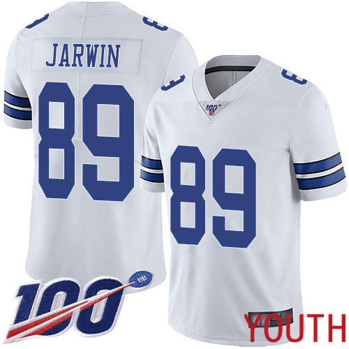 Youth Dallas Cowboys Limited White Blake Jarwin Road #89 100th Season Vapor Untouchable NFL Jersey->women nfl jersey->Women Jersey